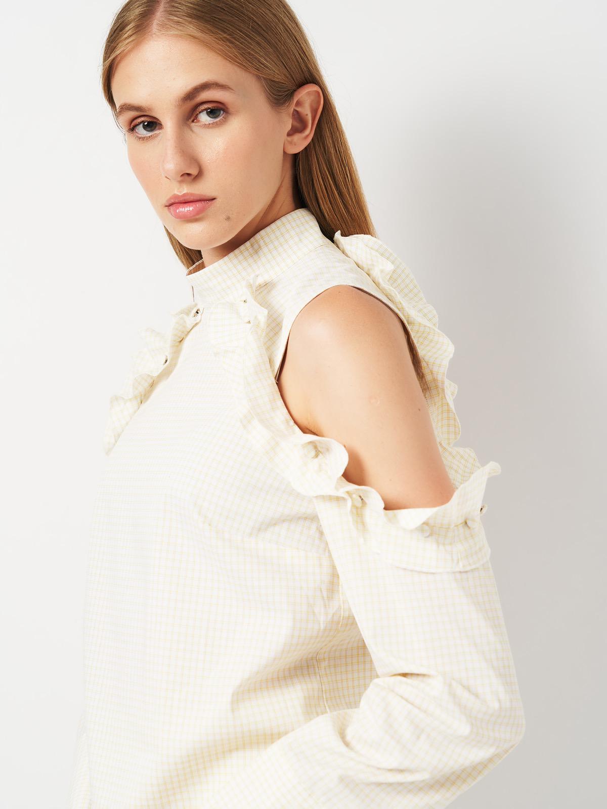 Блуза р. 38 Молочний (5555001ral) - фото 4 Блуза р. 38 Молочний (5555001ral) - фото 4