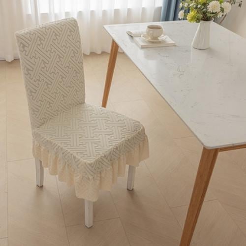 Чехол на обеденный стул с резинкой Бежевый (ЧДК-32-2) Чехол на обеденный стул с резинкой Бежевый (ЧДК-32-2)