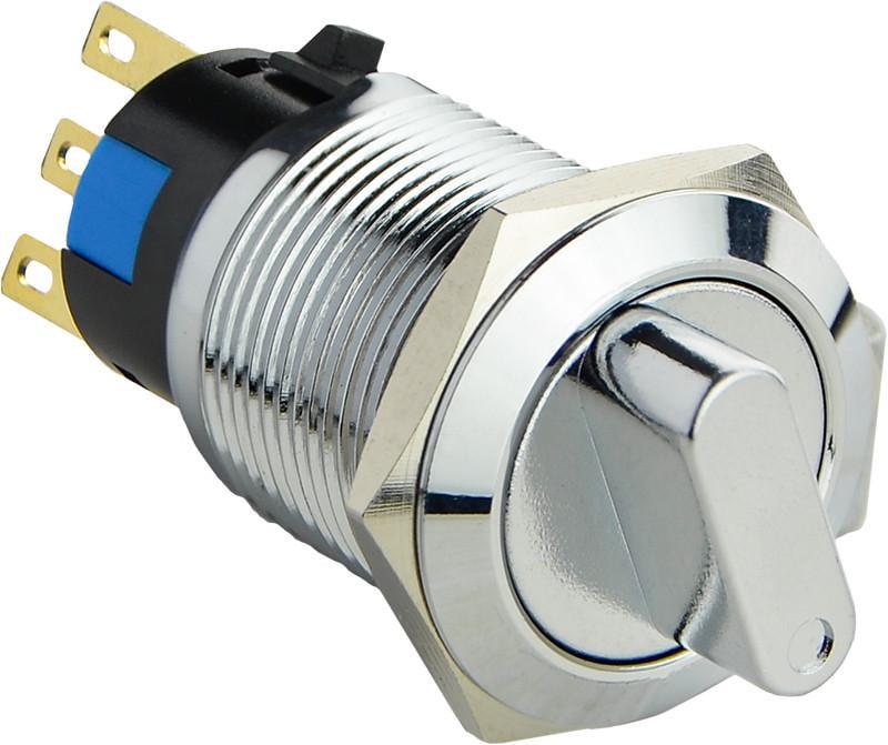 Кнопка TY 19C-X11/3 металлическая поворотная 3-позиционная 2NO+2NC (A0140010217)