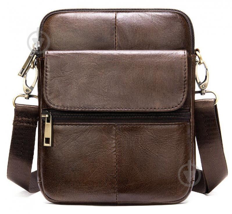 Компактная сумка кожаная 14990 Vintage Коричневая