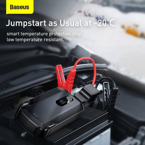 Пуско-зарядний пристрій BASEUS MAX Car Jamp Starter Super Energy 3в1 12V 20000 mAh 2000A з функцією павербанку Чорний (CGNL020001) - фото 7