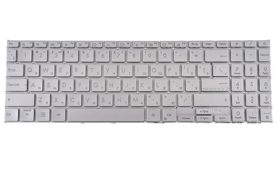 Клавиатура для ноутбука Asus X1505 Серый (171786) Клавиатура для ноутбука Asus X1505 Серый (171786)