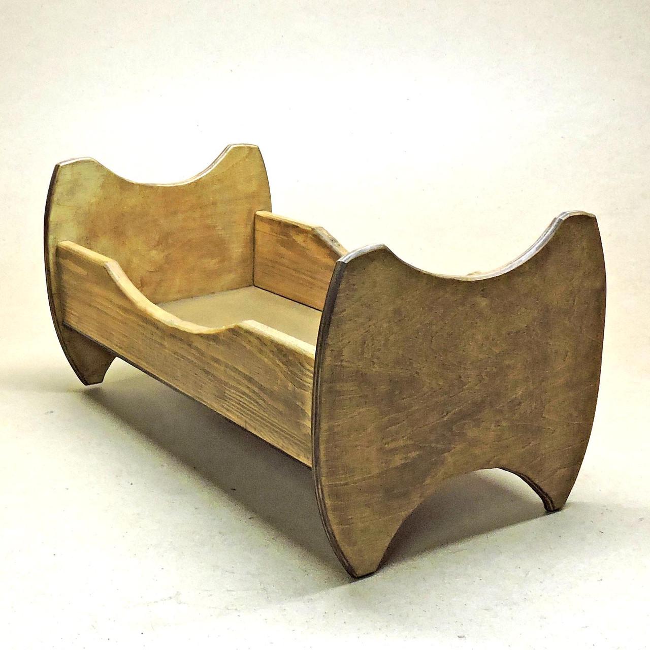 Кровать для кукол из дерева Жасмин Капучино (КРТ-000703)