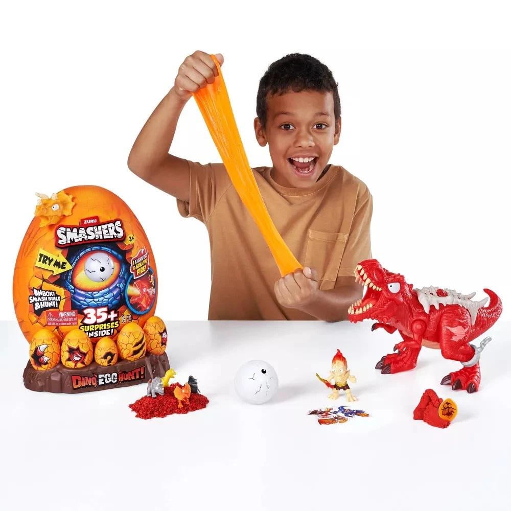 Игровой набор Zuru Smashers Dino Egg Hunt Light-Up T-REX (125598698) - фото 7 Игровой набор Zuru Smashers Dino Egg Hunt Light-Up T-REX (125598698) - фото 7
