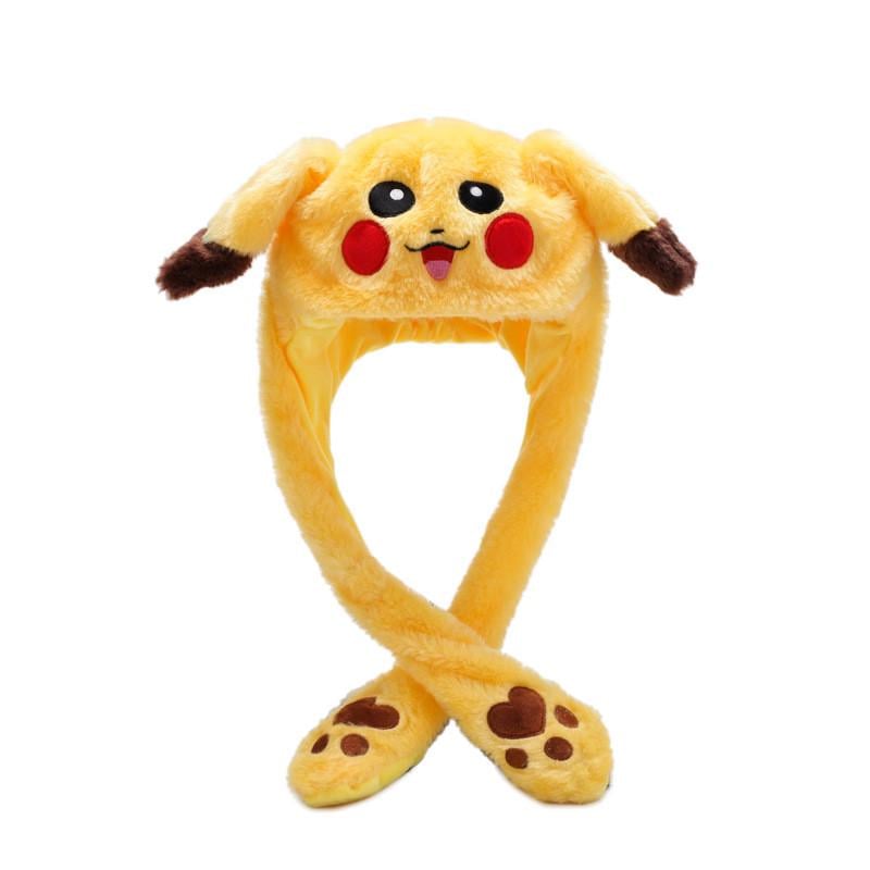 Шапка-игрушка Пикачу с ушками и лапками one size Желтый (27829215)
