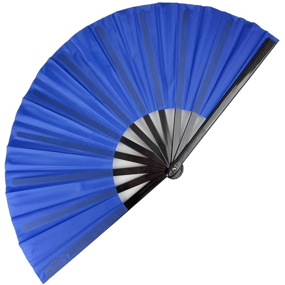 Віяло ручне для танців та спорту 33х61 см Синій (C5802)