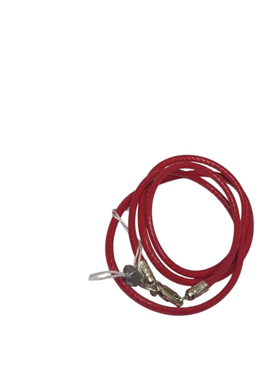Шнурок ювелірний для прикрас фурнітура срібло 925 проба Червоний (с010) - фото 1