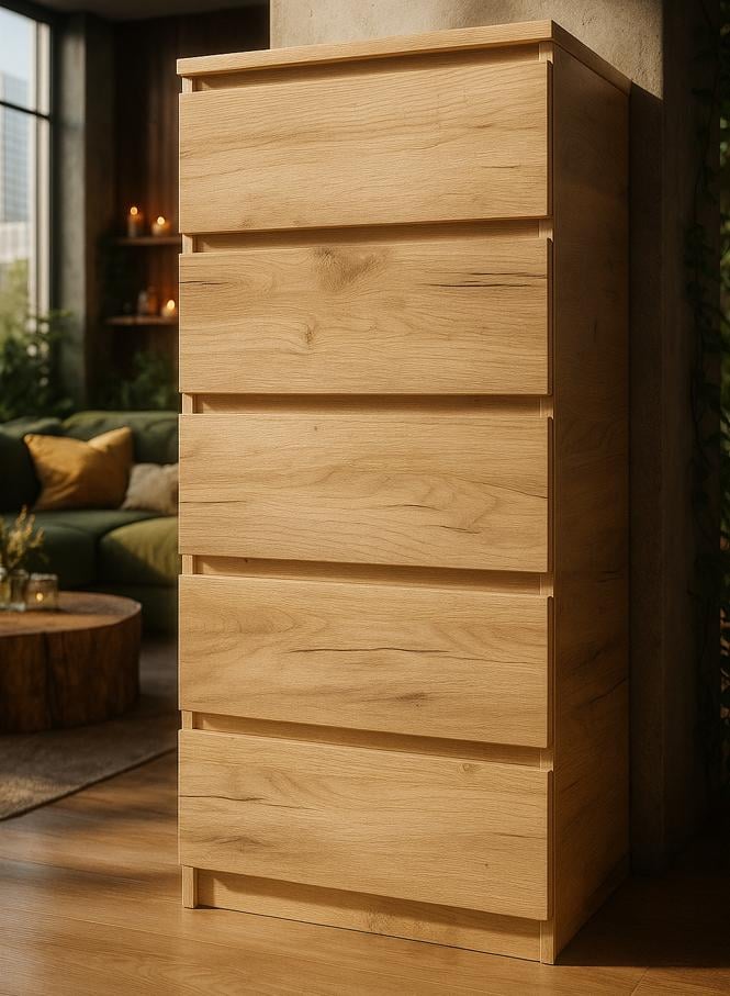 Комод Мастер Форм Брайт 500х376х1170 мм Дуб крафт золотий (20174) - фото 1