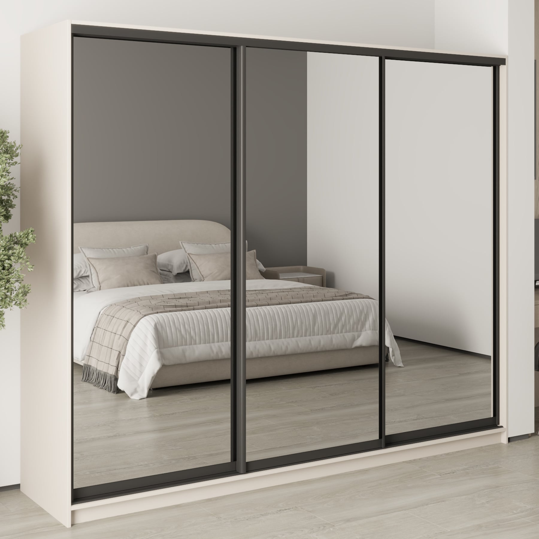 Шкаф-купе трехдверный Mebel Star Комбо BG MBS-9305 250х60х210 см Кашемир (1009294) Шкаф-купе трехдверный Mebel Star Комбо BG MBS-9305 250х60х210 см Кашемир (1009294)