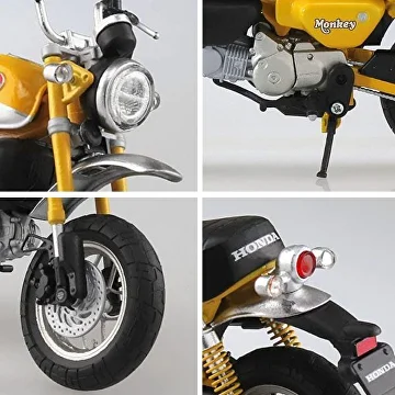Модель мотоцикла Honda Monkey 14,5x10x6 см 1:12 (F00045) - фото 8