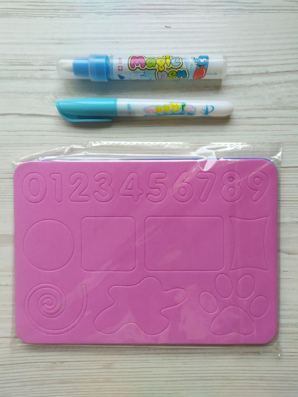 Килимок для малювання водою Shantou зникає через 5 хвилин 2 трафарети/маркери (774-2) - фото 3