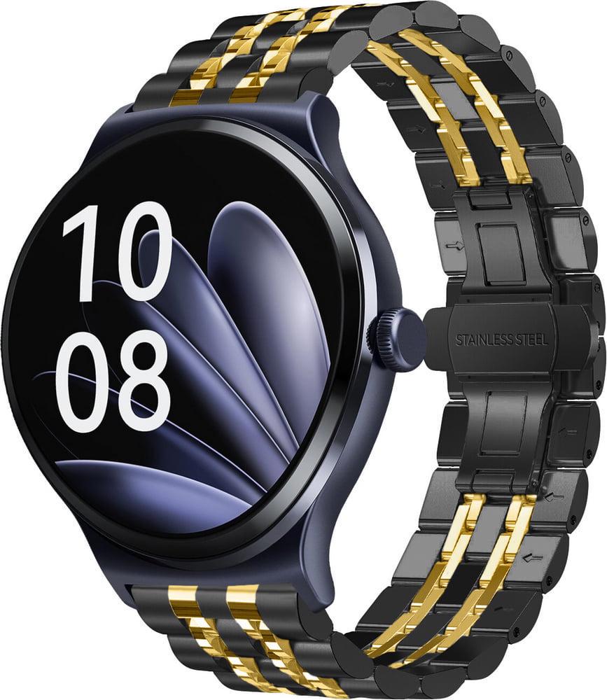 Браслет металлический Spinye Line для Haylou Solar Lite LS05L Black Gold (40757-02)