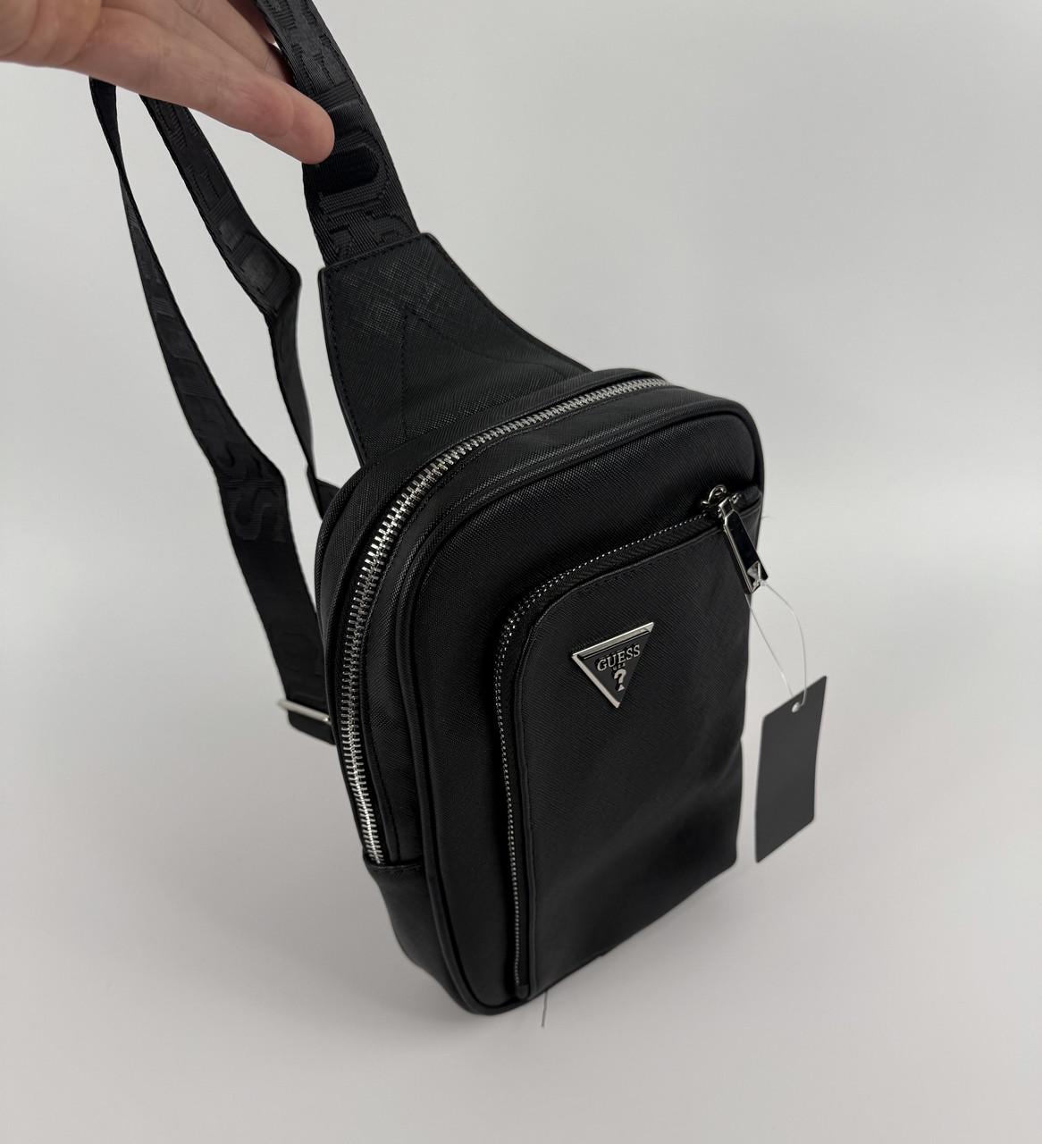 Барсетка через плечо Guess мужская Черный - фото 7 Барсетка через плечо Guess мужская Черный - фото 7
