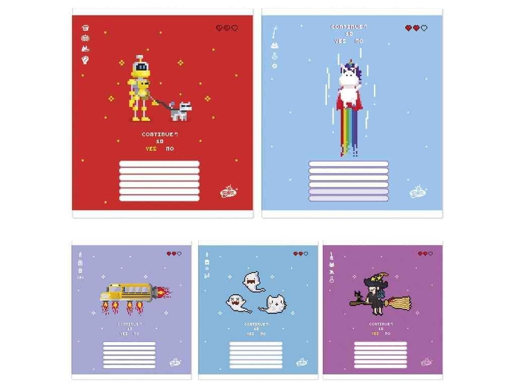 Тетрадь в клетку Бріск 12 л. 25 шт. ТВ-107 2372 (935494)