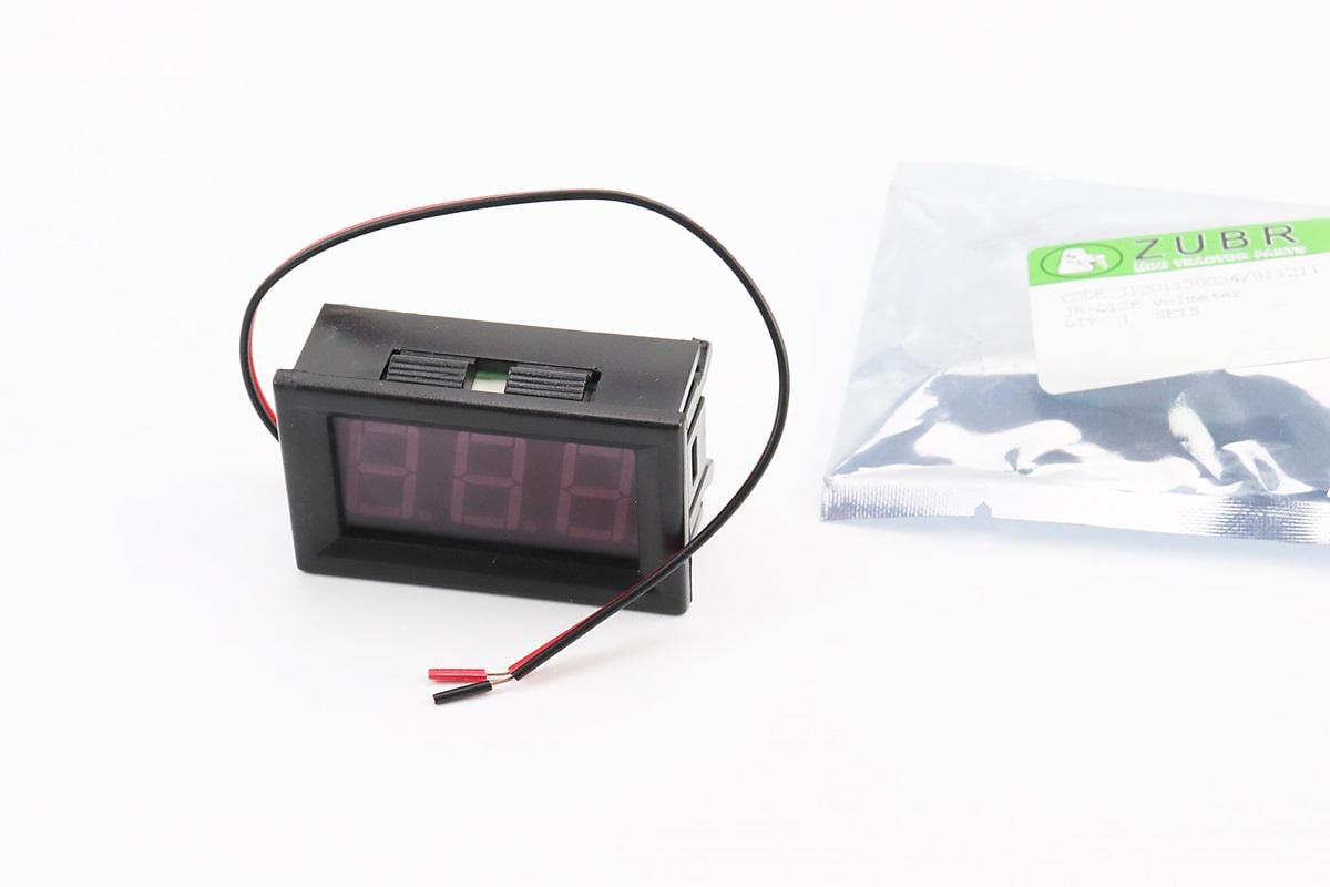 Вольтметр цифровой к мототрактору 12–30V панельный