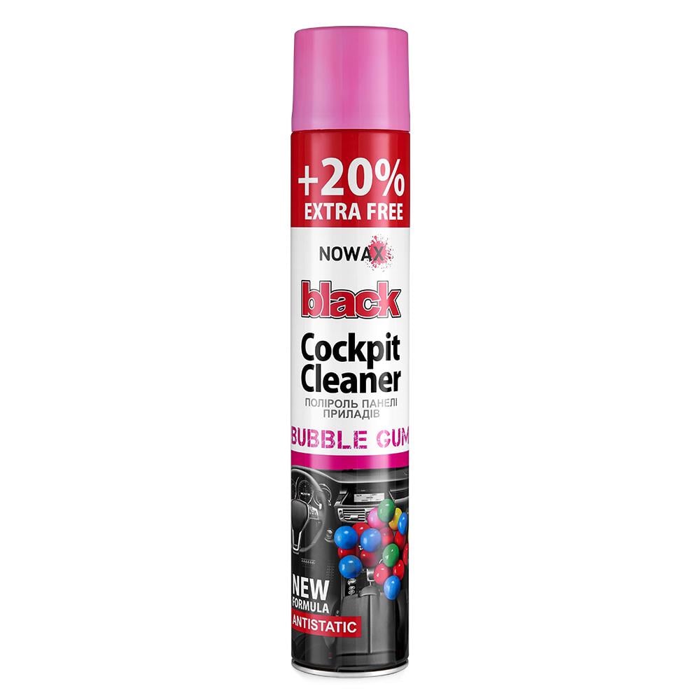 Полироль для приборной панели Nowax Cockpit Cleaner Spray Бабл Гамм 750 мл (NX00709)