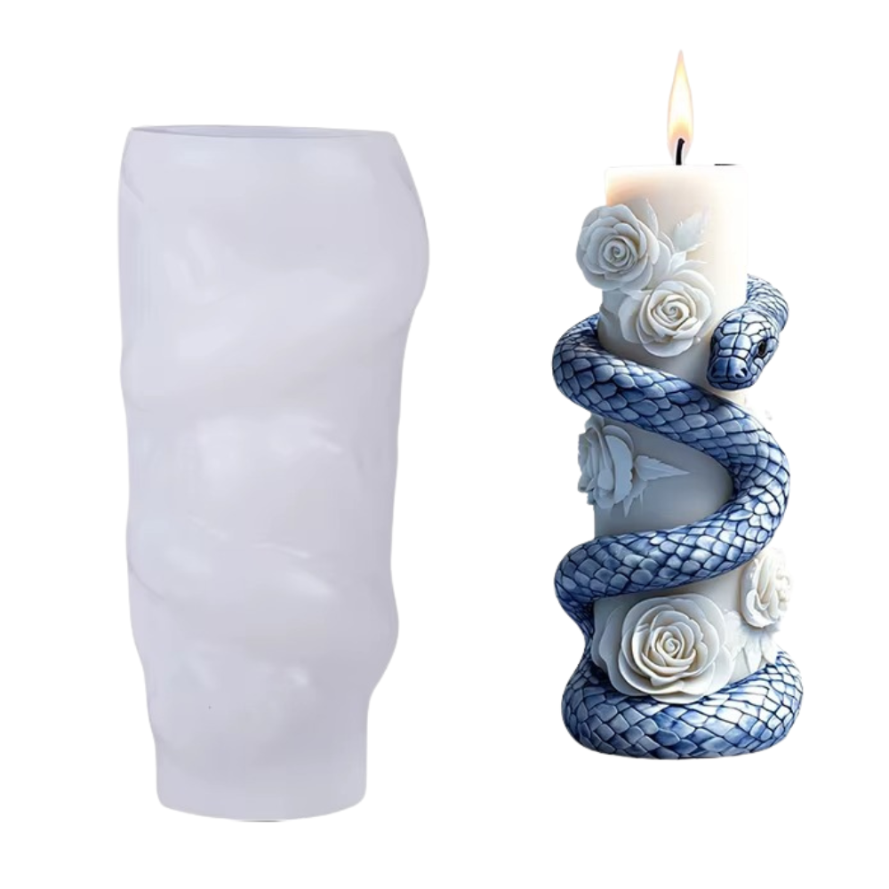 Форма силиконовая для изготовления свечи молд для изделий из соевого воска пчелиного и парафина 63х139 мм