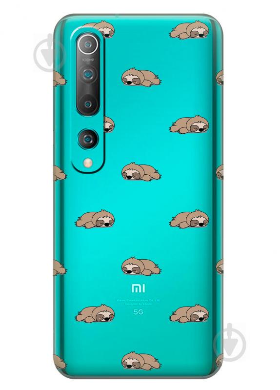 Силиконовый чехол iSwag для Xiaomi Mi 10 Спящие ленивцы (KS2666) Силиконовый чехол iSwag для Xiaomi Mi 10 Спящие ленивцы (KS2666)