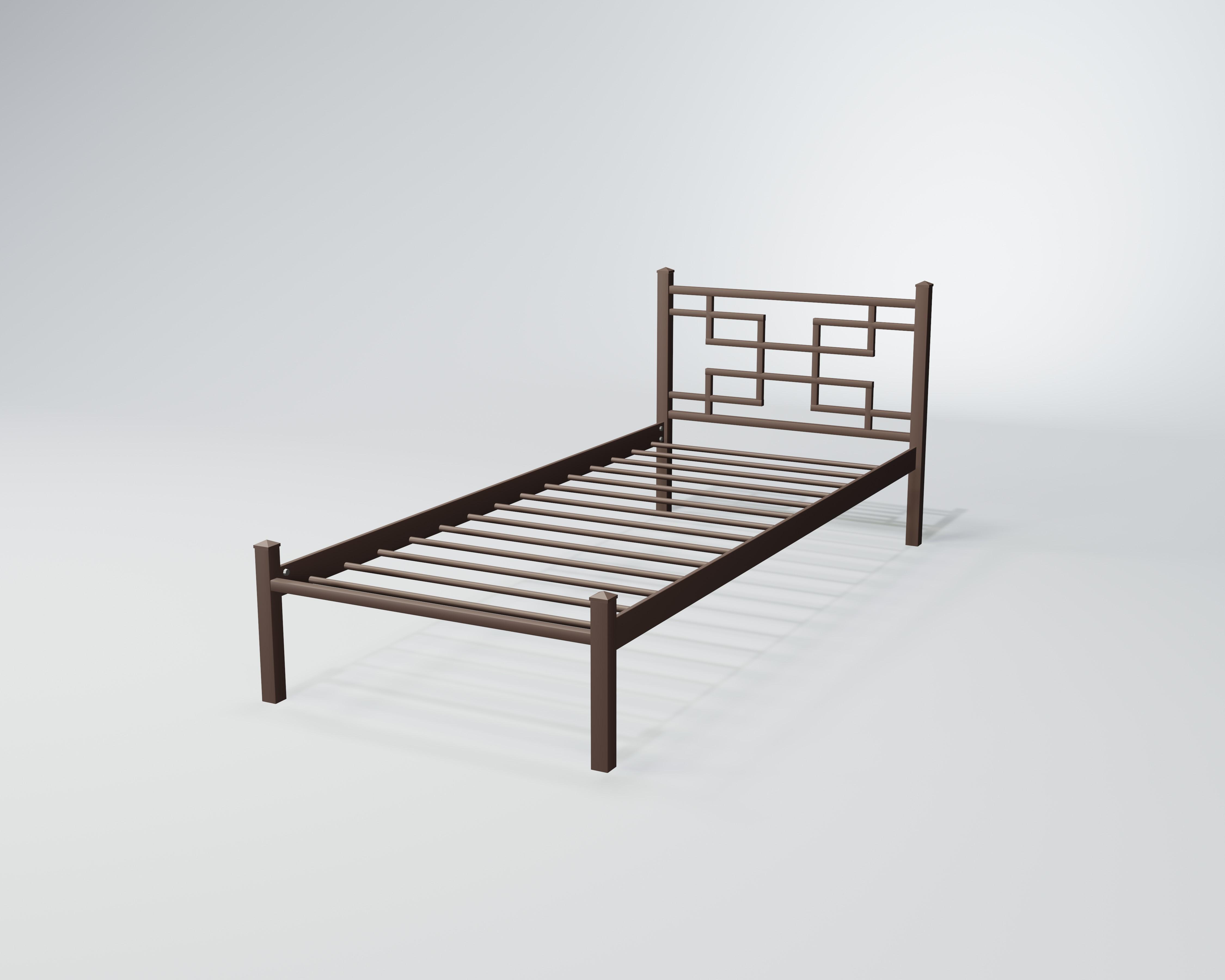 Кровать металлическая Фавор Мини 90x200 см Черная медь