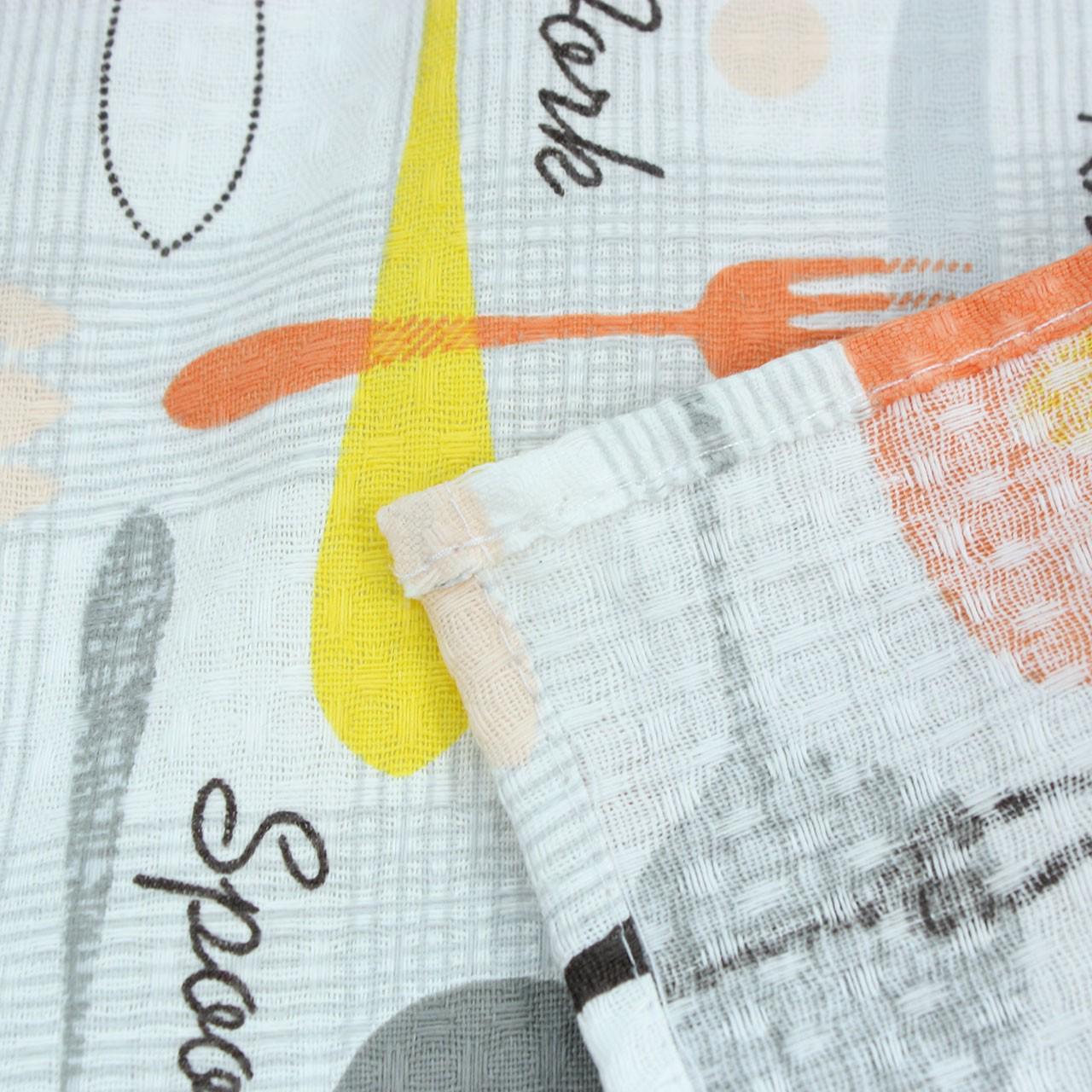 Рушник 40х70 см Сірий/Жовтий/Червоний (152405) - фото 4 Рушник 40х70 см Сірий/Жовтий/Червоний (152405) - фото 4