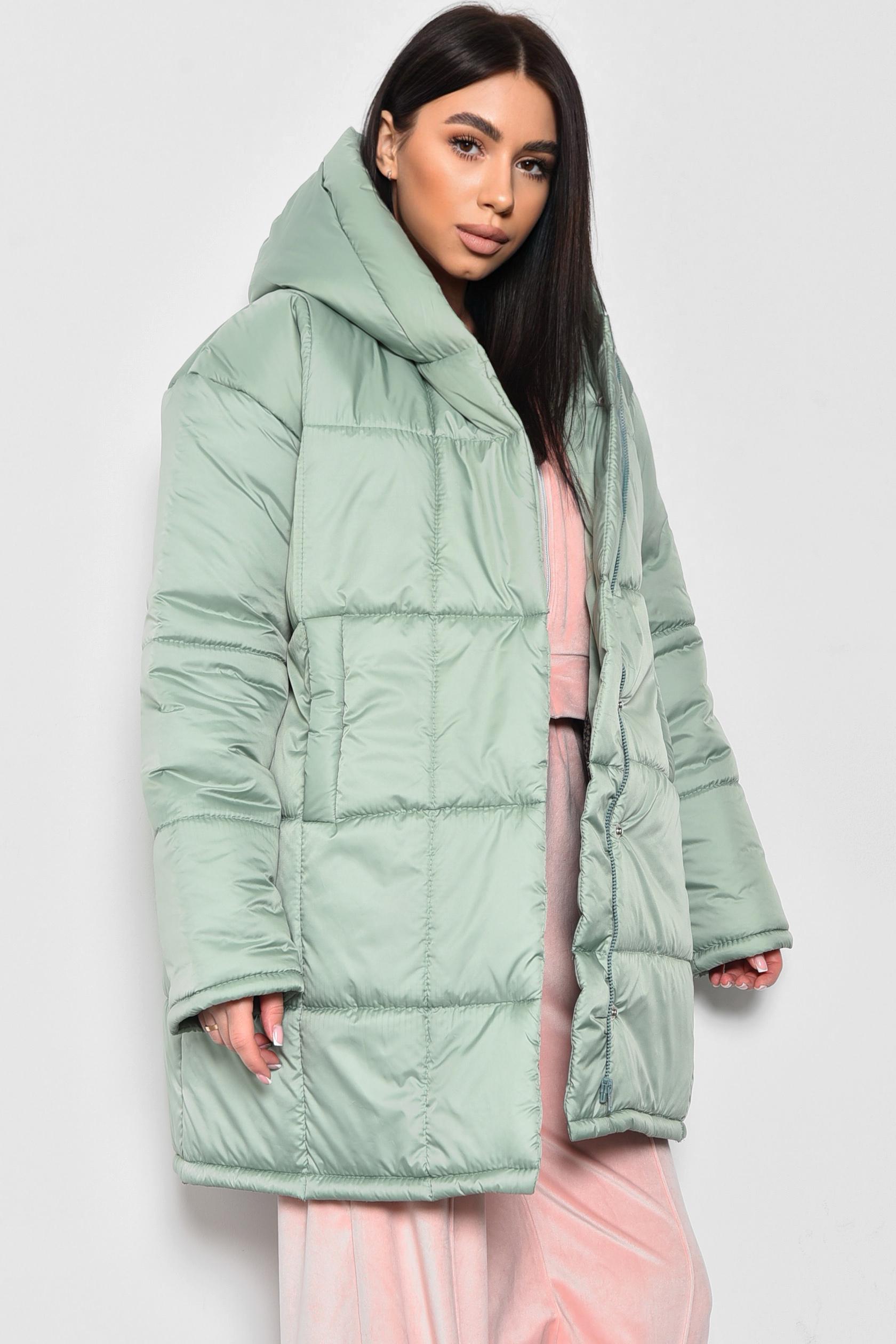 Куртка жіноча демісезонна L М'ятний (172233) - фото 2 Куртка жіноча демісезонна L М'ятний (172233) - фото 2