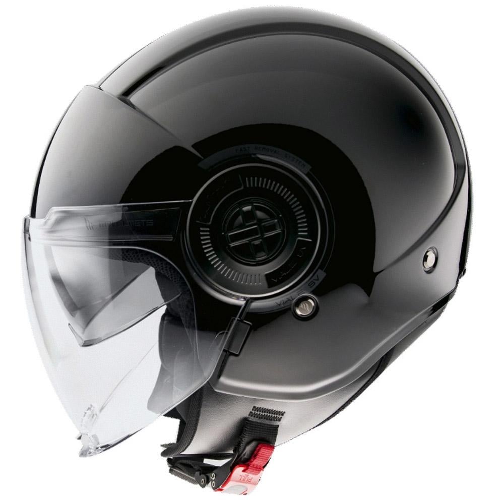 Мотошлем MT HELMETS VIALE SV Break A1 L Gloss Black (21083) - фото 2