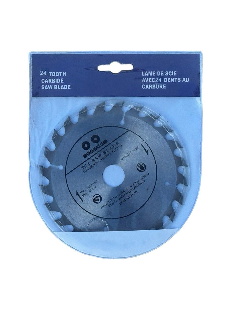 Диск пристальный по дереву Inter-Craft 150х22 мм 24 зубов