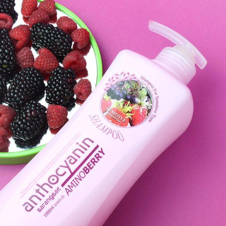 Шампунь для чутливого волосся Aminoberry Sensitive 1000 мл (1037483180) - фото 3 Шампунь для чутливого волосся Aminoberry Sensitive 1000 мл (1037483180) - фото 3