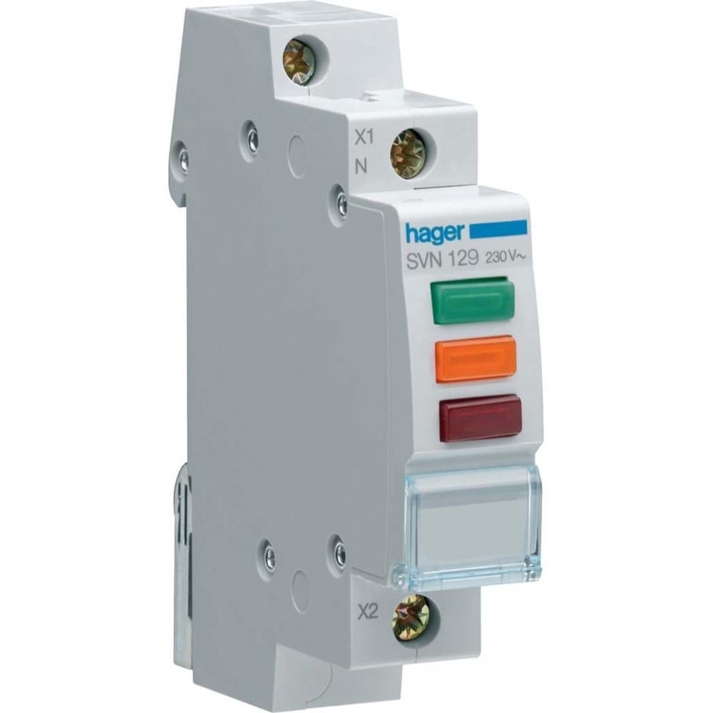 Индикатор тройной Hager LED 230 В A Красный-Зеленый-Оранжевый (00000045933)