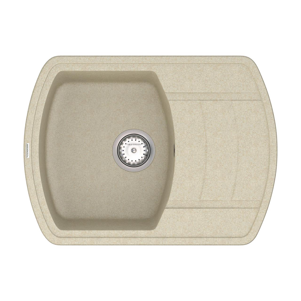 Кухонна мийка з сифоном Norton NMP 02,67 Beige