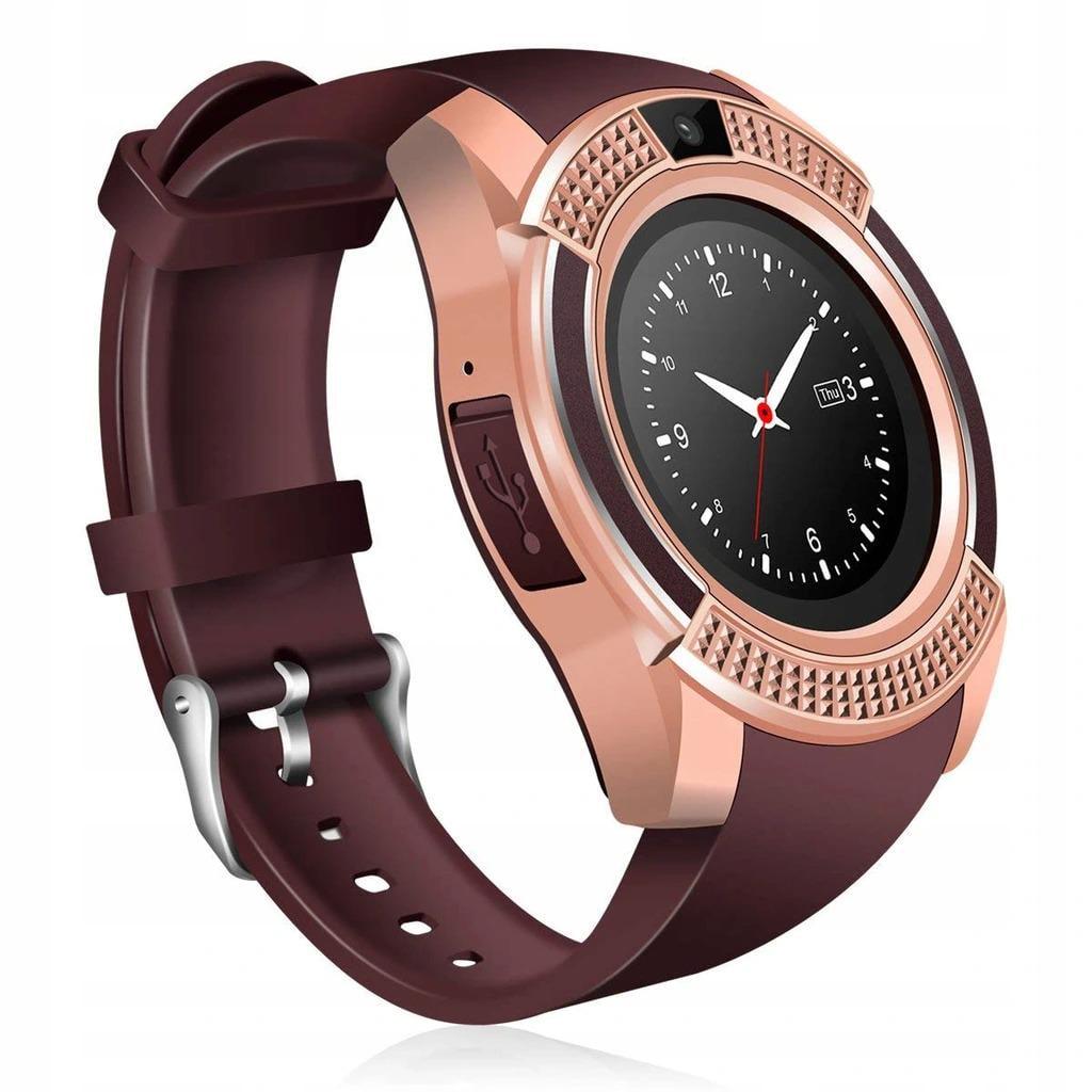 Смарт-часы UWatch V8 Bluetooth с картой памяти 16 Гб Золотой