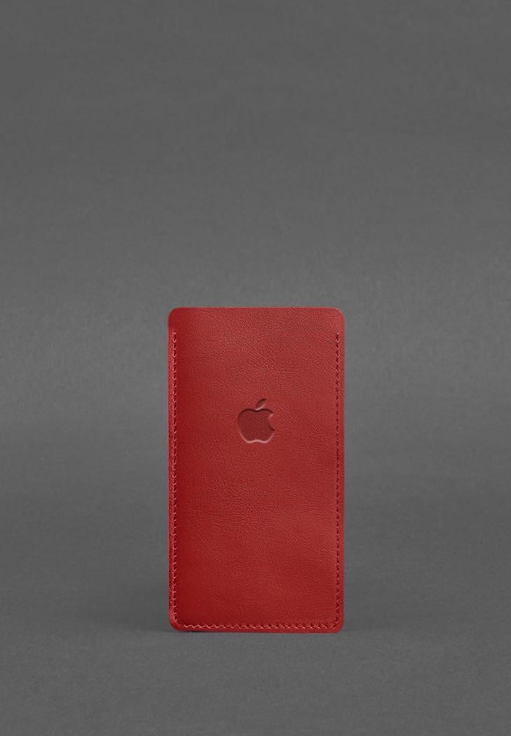 Кожаный чехол для iPhone 12 Красный (A-027642) Кожаный чехол для iPhone 12 Красный (A-027642)