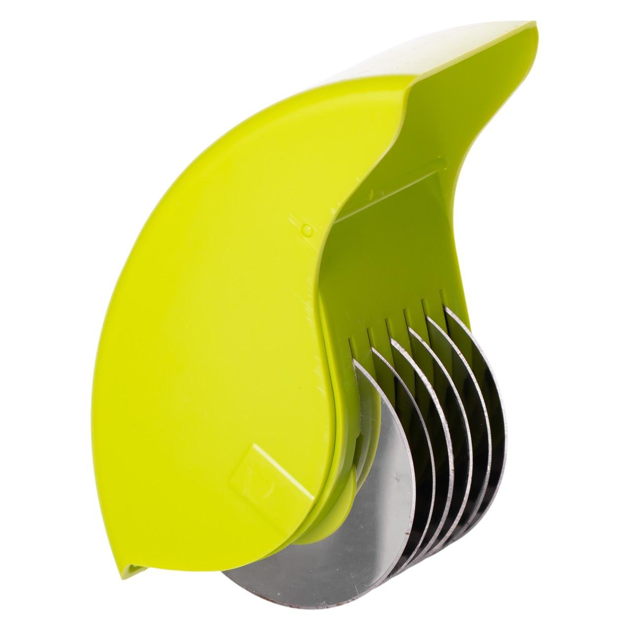 Ніж слайсер для зелені 6 лез 15х6х8 см Салатовий (HP-8-71) - фото 3 Ніж слайсер для зелені 6 лез 15х6х8 см Салатовий (HP-8-71) - фото 3