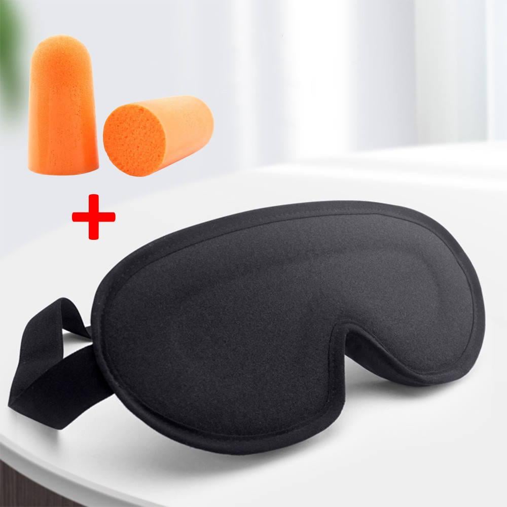 Маска для сна и беруши 3D Sleep Eye Mask Черный (7545) - фото 2