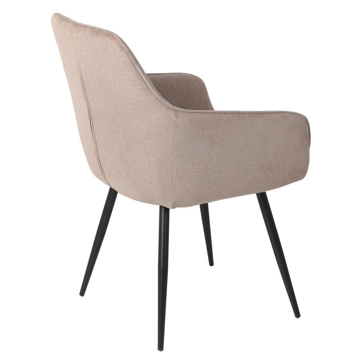 Стул кухонный Intarsio DAVID ткань Черный/Темный бежевый (DAVIDDBE) - фото 4