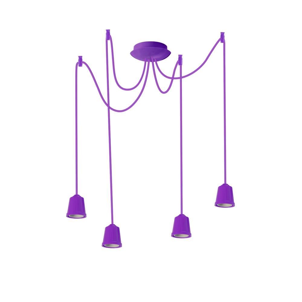Підвісний світильник ERKA 424 стельовий 4xЕ27 2 м Фіолетовий (27551982) Підвісний світильник ERKA 424 стельовий 4xЕ27 2 м Фіолетовий (27551982)