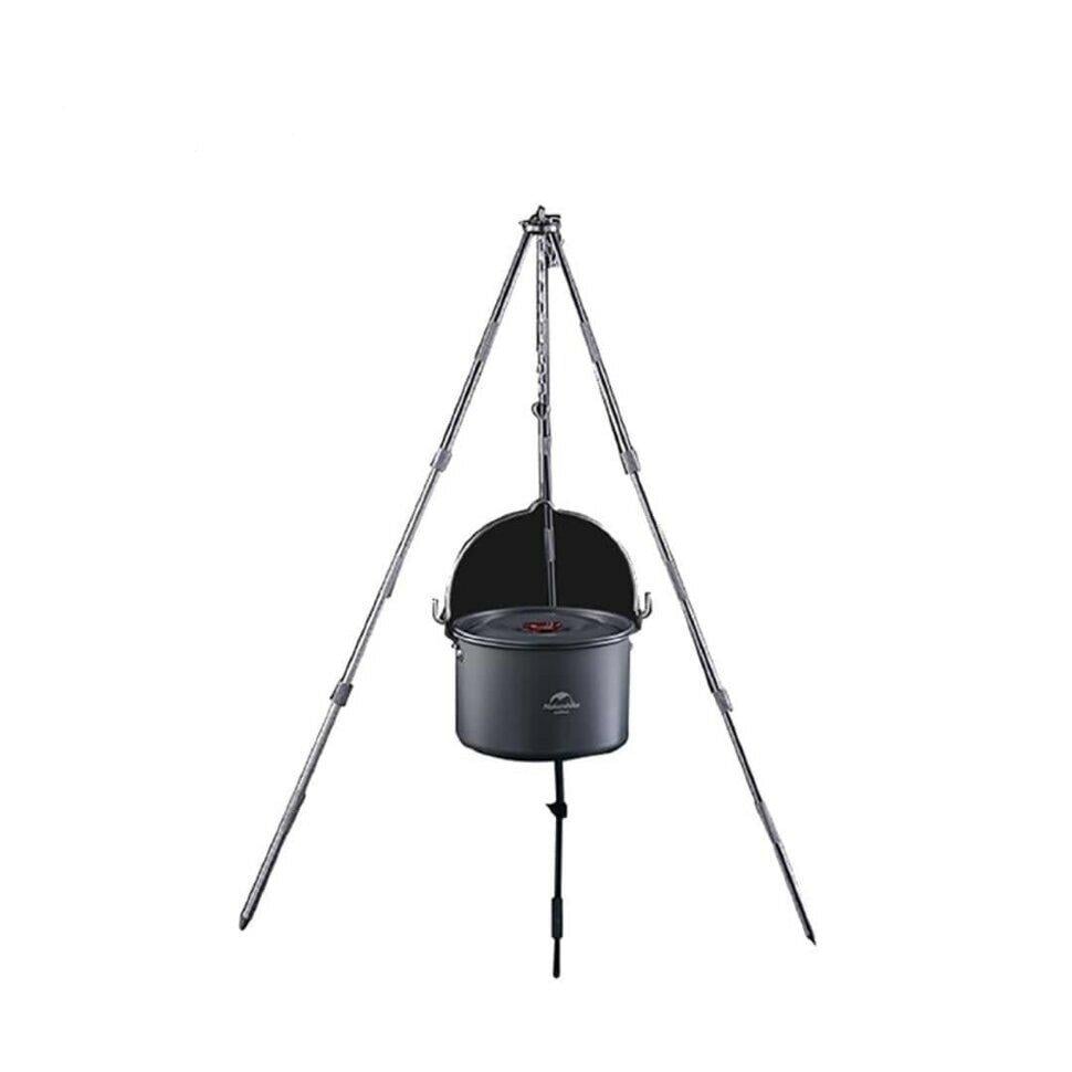 Тринога трисекційна для котла Naturehike Light Tripod NH17S00S-G, алюміній /сталь