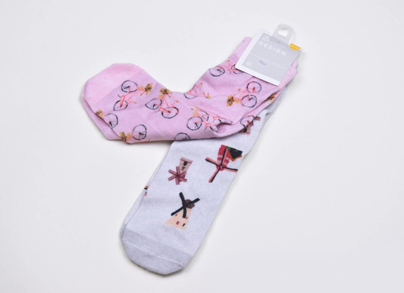 Шкарпетки C&A 2 пари р. 35-38 Рожевий/Сірий (2241379440600)