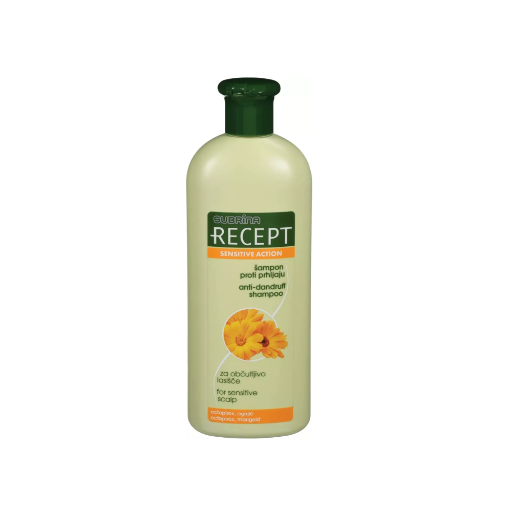 Шампунь від лупи для чутливої шкіри голови Subrina Professional Recept Sensitive Action Shampoo 400 мл