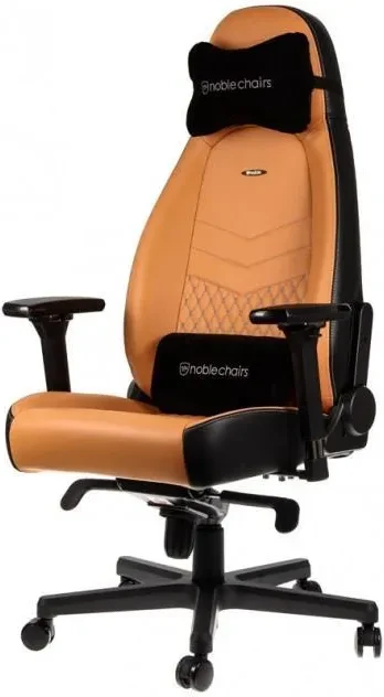 Комп'ютерне крісло геймерське Noblechairs Icon Чорний/Коричневий (NBLICNRLCBK)