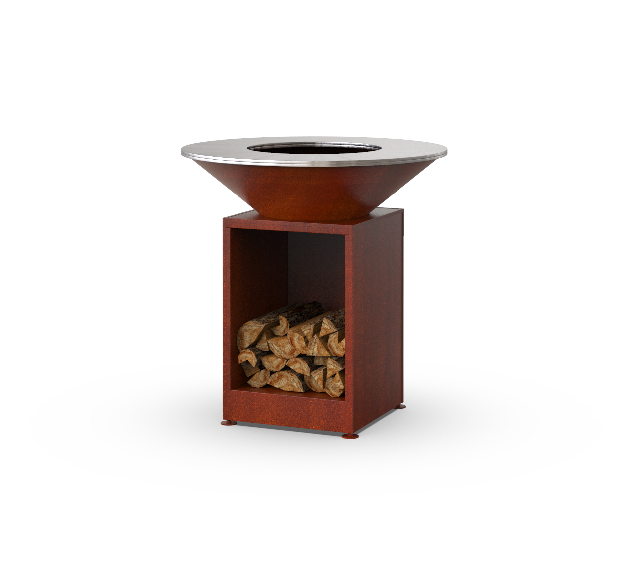 Гриль-мангал барбекю з відкритою тумбою Smoke House Holla Grill Open Rust (600004)