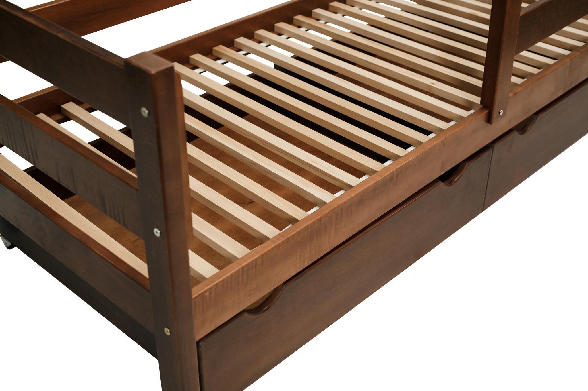 Ліжко підліткове Goydalka Montana з шухлядою 160x80 см Горіх - фото 6 Ліжко підліткове Goydalka Montana з шухлядою 160x80 см Горіх - фото 6