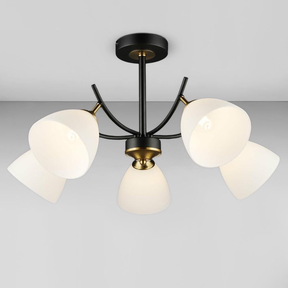 Люстра стельова Light House SRS-20242/5 Чорний/Мідь