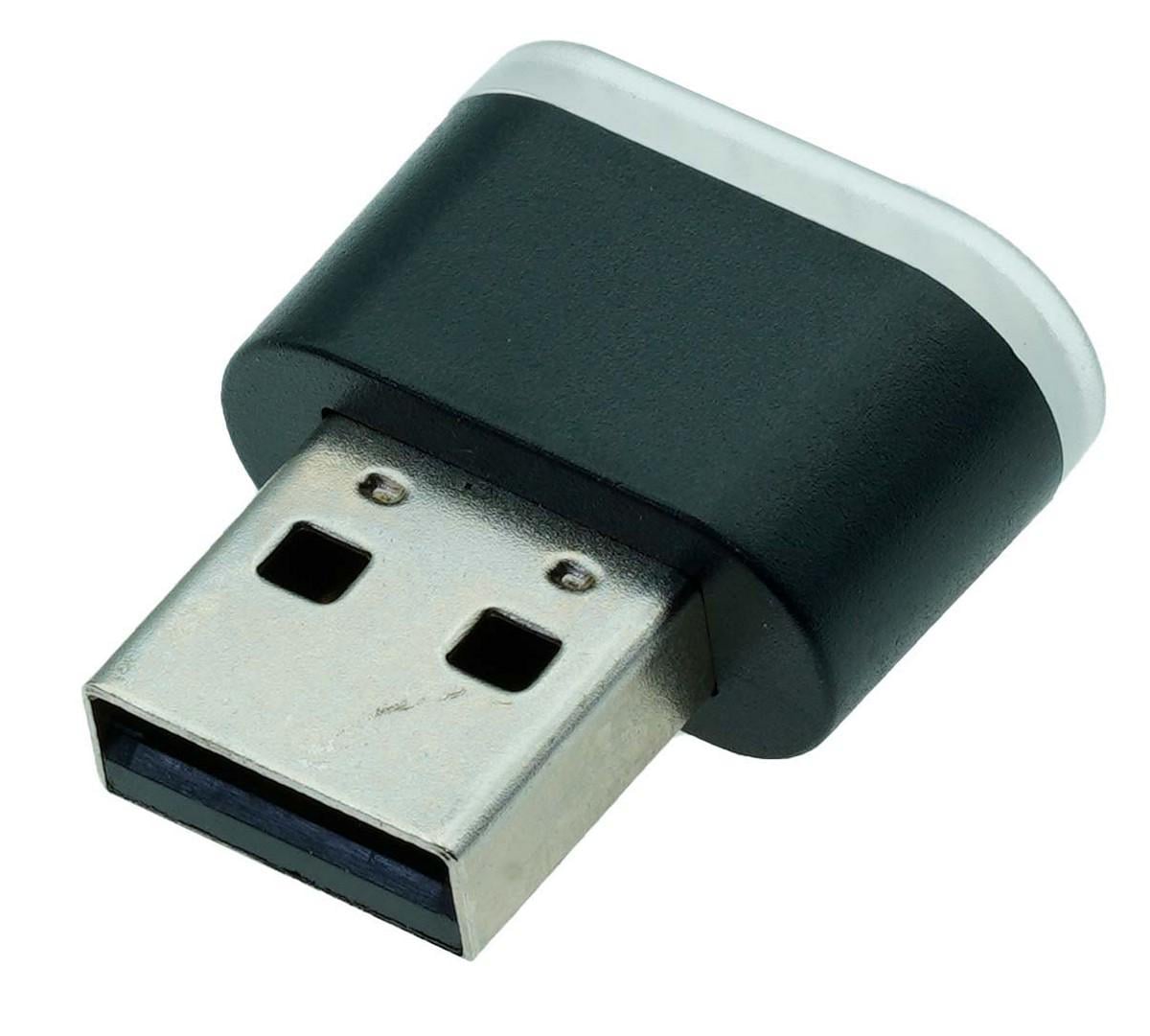 Фонарик светодиодный USB 5V 1 шт. Синий (ins439)