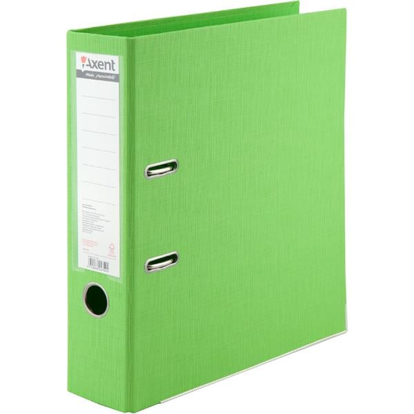 Папка-регистратор Axent Prestige+ двусторонняя А4 75 мм полипропилен собрана Салатовый (1722-09c-a)