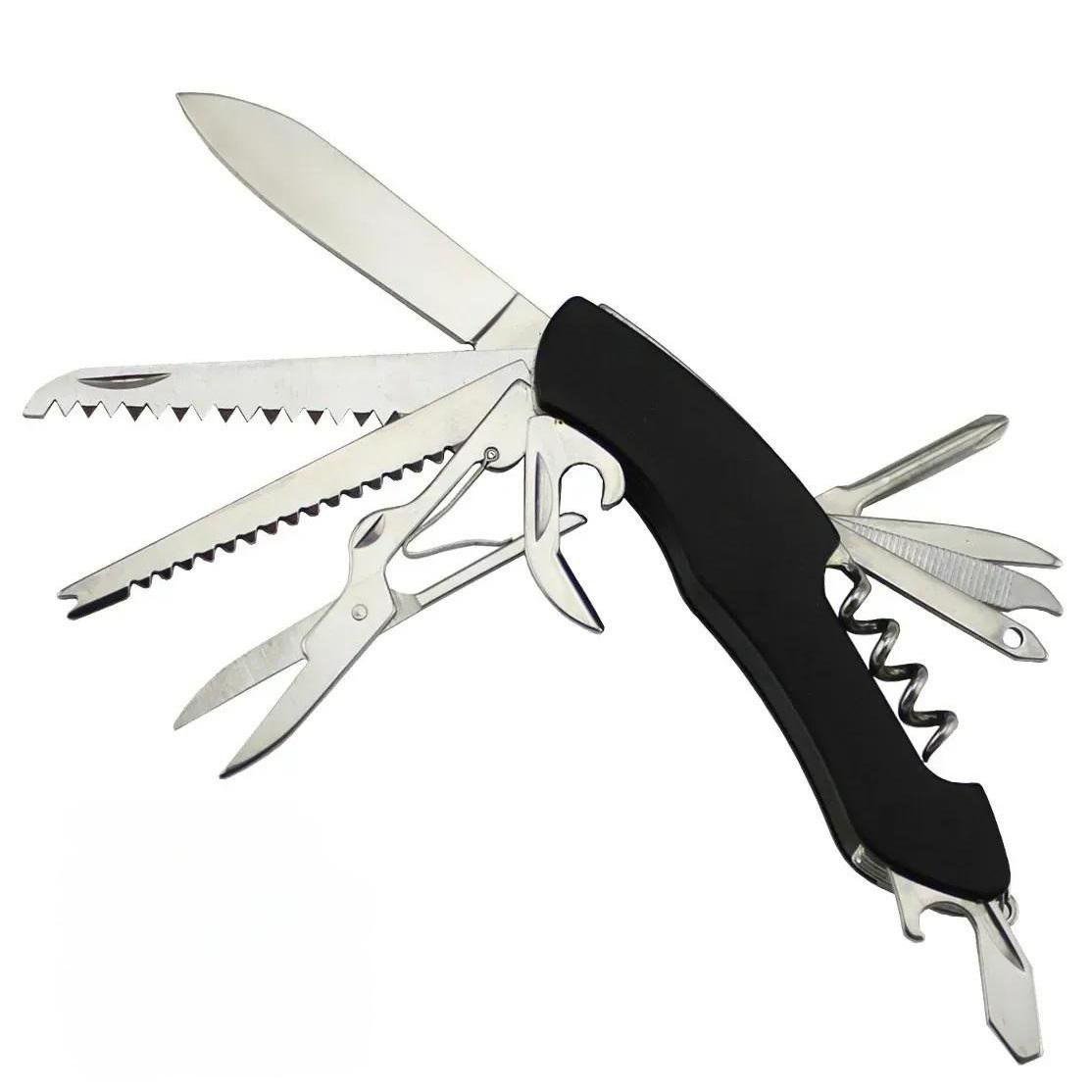 Ніж складаний туристичний Traveler 5011LG5 12в1 9,5 см Чорний Ніж складаний туристичний Traveler 5011LG5 12в1 9,5 см Чорний