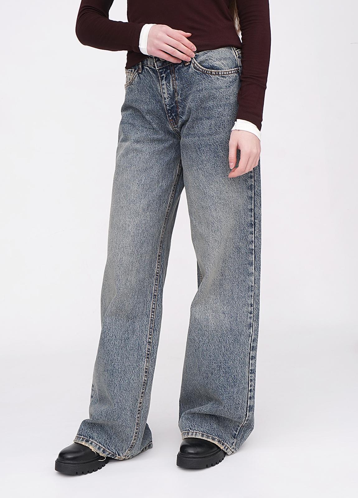 Джинси жіночі wide leg EQUILIBRI W568_027_000 р. 26 Синій