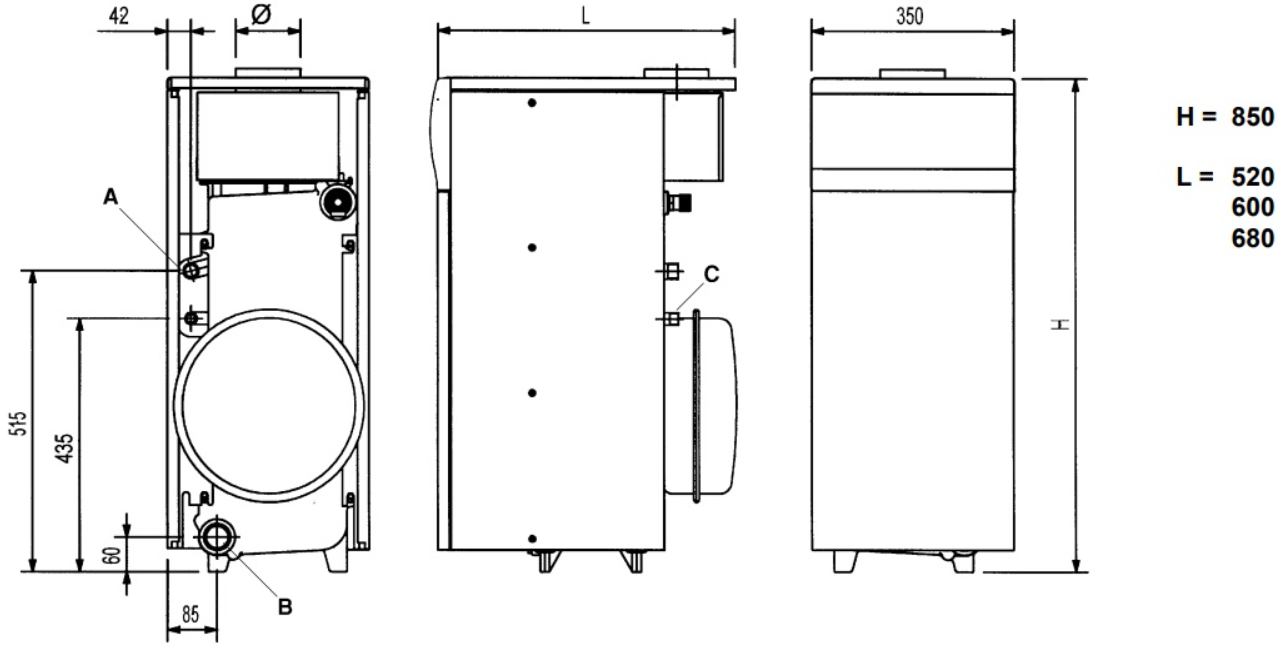 Котел газовый напольный Baxi SLIM 1,230 i Одноконтурный 4 секции (WSB431233012) - фото 4 Котел газовый напольный Baxi SLIM 1,230 i Одноконтурный 4 секции (WSB431233012) - фото 4