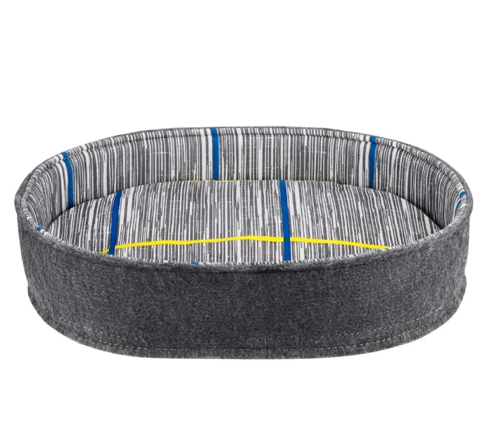 Лежак для собак овальный M Серый (1R0282) - фото 2 Лежак для собак овальный M Серый (1R0282) - фото 2