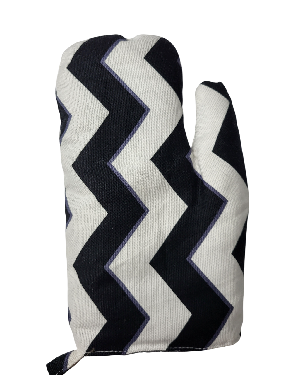 Рукавица кухонная термостойкая зубчик Черно-белый (1646)